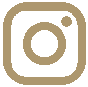 Instagram logo i guld